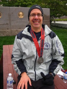 Steve, at the finish