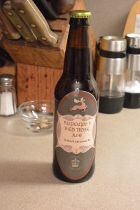 A Bottle of Rudolph's Red Nose Ale