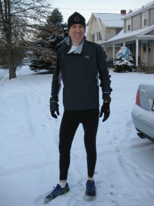 Brandon, ready to run our usual Saturday loop.