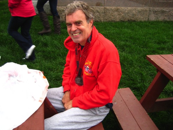 Tony Walter, after qualifying at Steamtown, 2012 for Boston.