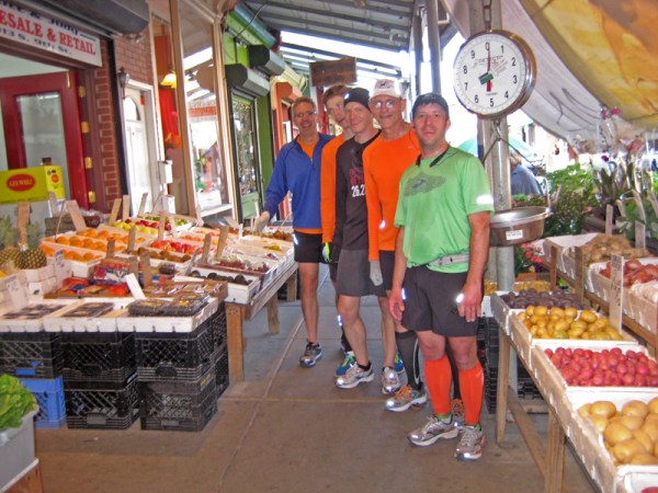 Did the orange come from this vegetable market?  Maybe. 