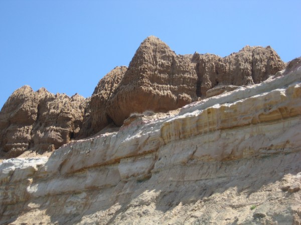 The wind, sun and rain form interesting sculptures of the sandy cliffs above Torrey Pines Beach.