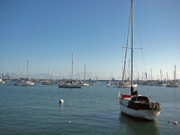 Sailboat Marina in San Diego Harbor at the base of Laurel Street.