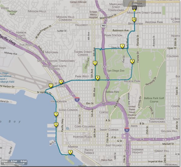 Ten Mile Loop in San Diego