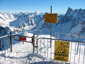 Entrance to the Vallée Blanche