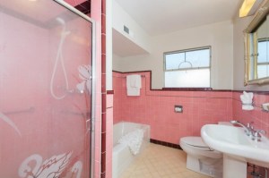 Bathroom in the 1.875 million dollar rancher in Mountain View.