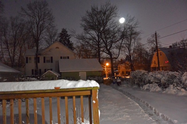 Moon, 4:30 AM, Friday, March 5, 2015.
