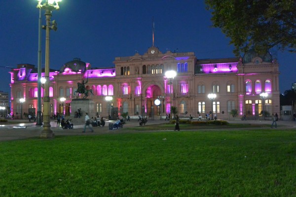 La Casa Rosada, or Pink House, home of the office of the president of Argentina.