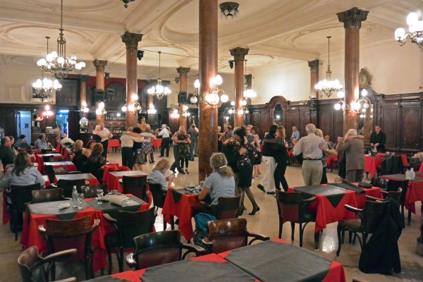Afternoon tango at Confiteria Ideal, a classic tango venue.