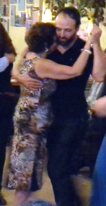 Milonguero style, or close embrace.