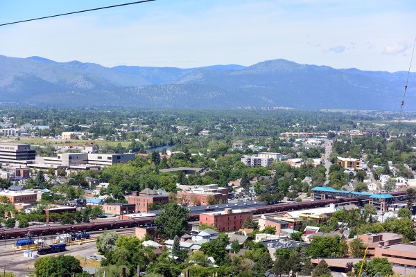 Missoula as seen from Waterworks Hill.